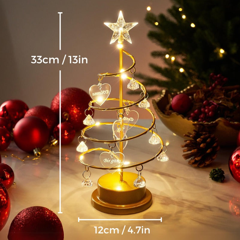 Family Tree | Personalised Christmas Tree Lamp
