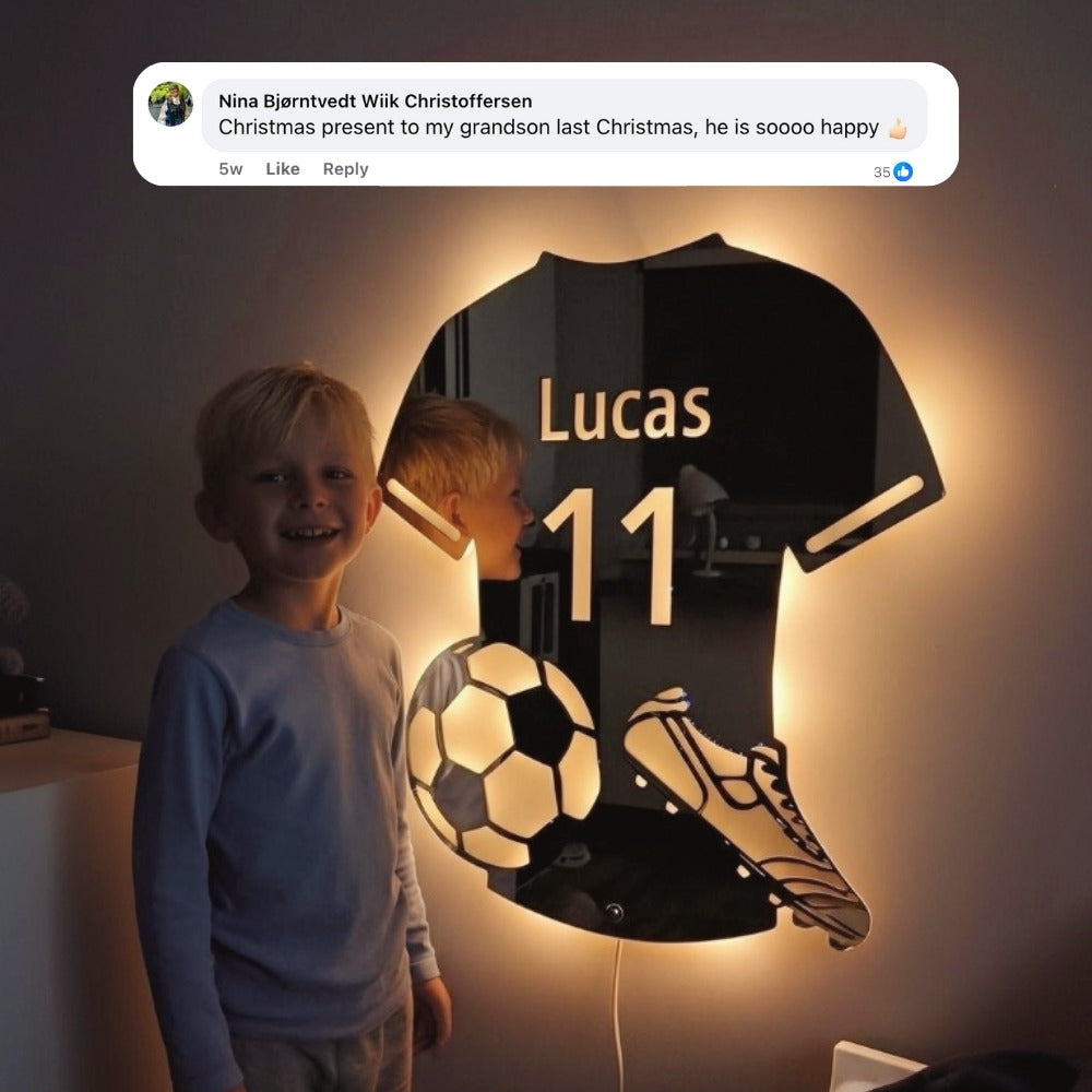 Football Player | Personal LED Mirror